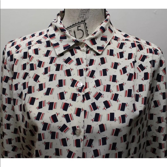 Vintage Hunt Club Women's Long Sleeve Graphic Print Made In Canada Size 14 - Picture 8 of 12